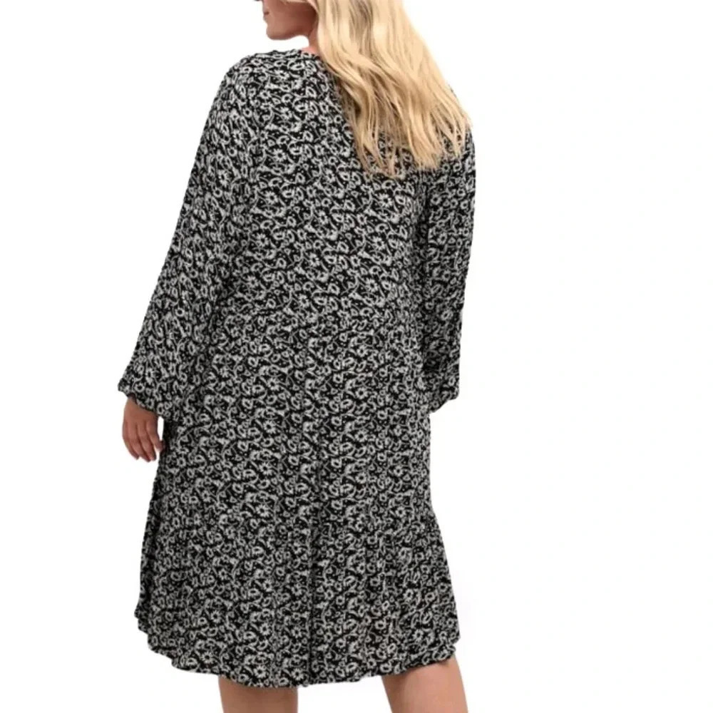 Fred David cottage core floral plus size midi dress Sz 3X